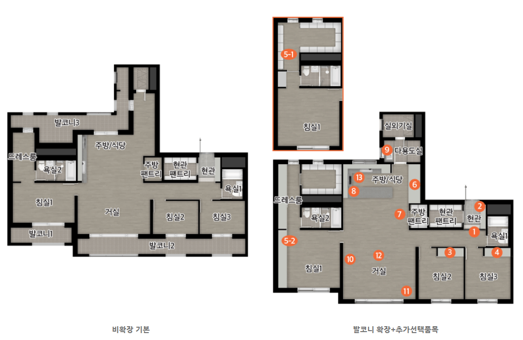 e편한세상 안성 그랑루체 - 108 평면도