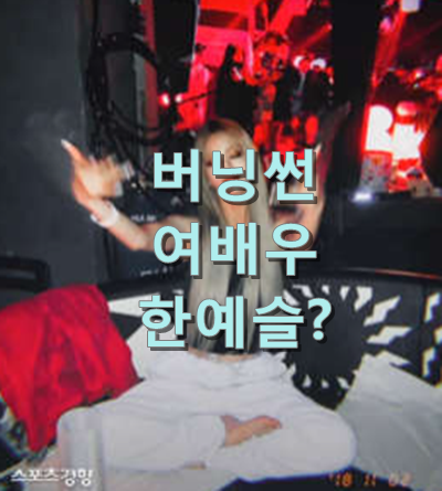  버닝썬 여배우가 한예슬이라고?
