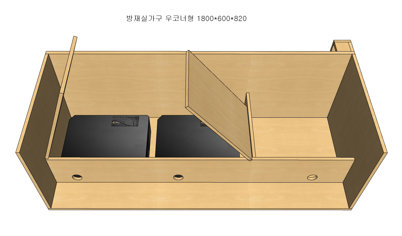 방재실 가구 4200-1800-820, 상황실 가구, 경호실 가구, 광교 오피스텔 3