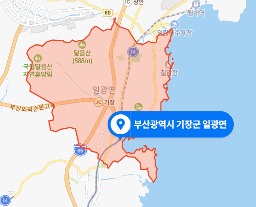  부산 기장군 일광면 승용차 전신주 충돌사고 (2021년 2월 14일)
