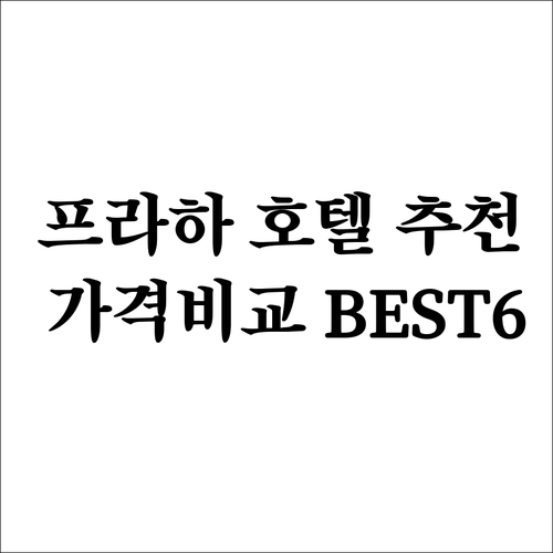 프라하 호텔 추천 6곳 가격 비교 특