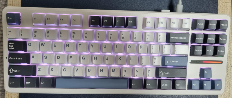 AULA F87 Pro 연결완료