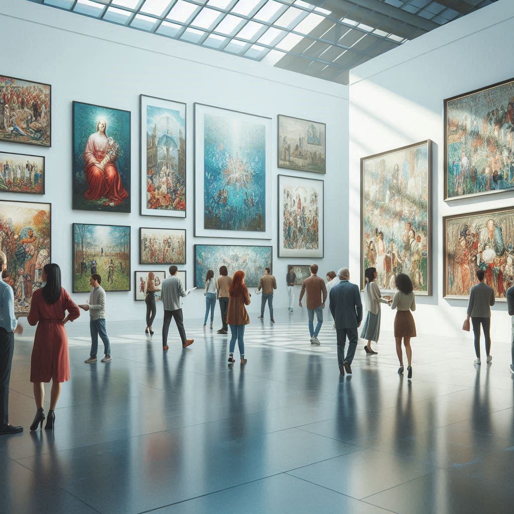 interior of the exhibition space