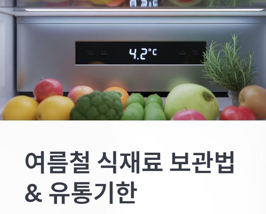 여름철, 이 재료는 며칠까지 괜찮을까? 자주 쓰는 식재료 보관법 &amp; 유통기한