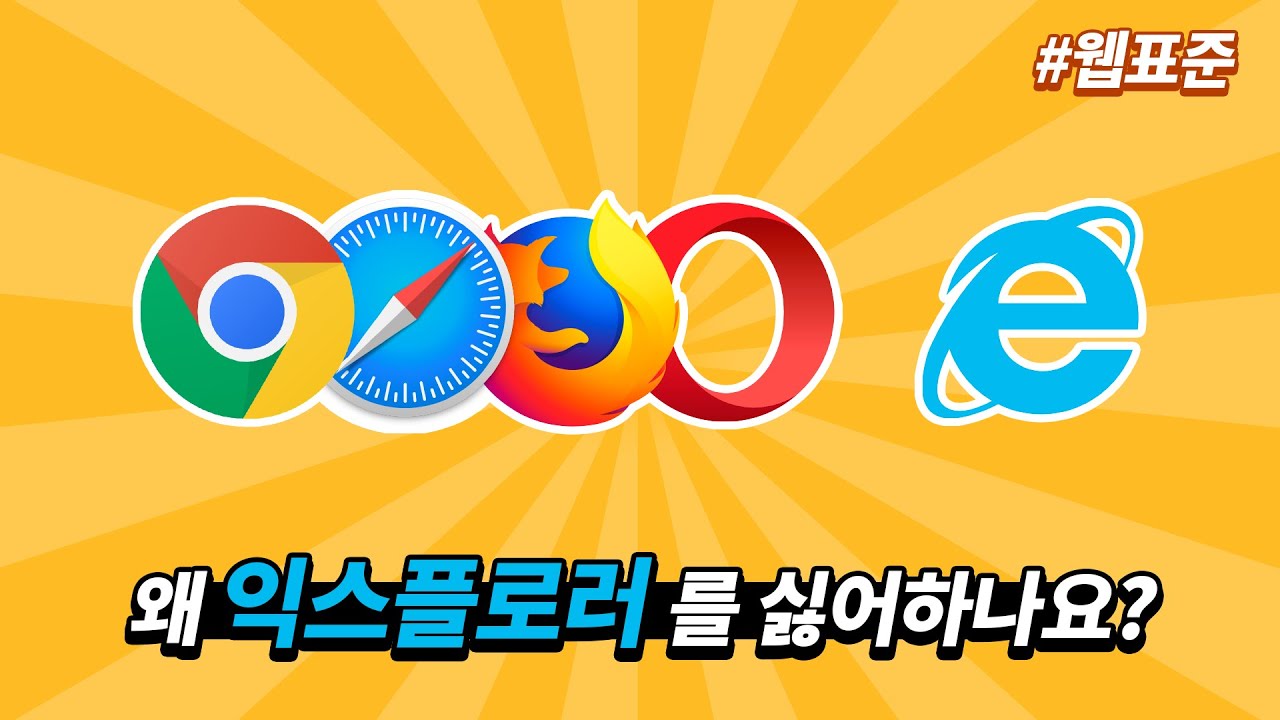  왜 웹 개발자들은 익스플로러를 싫어하나요?