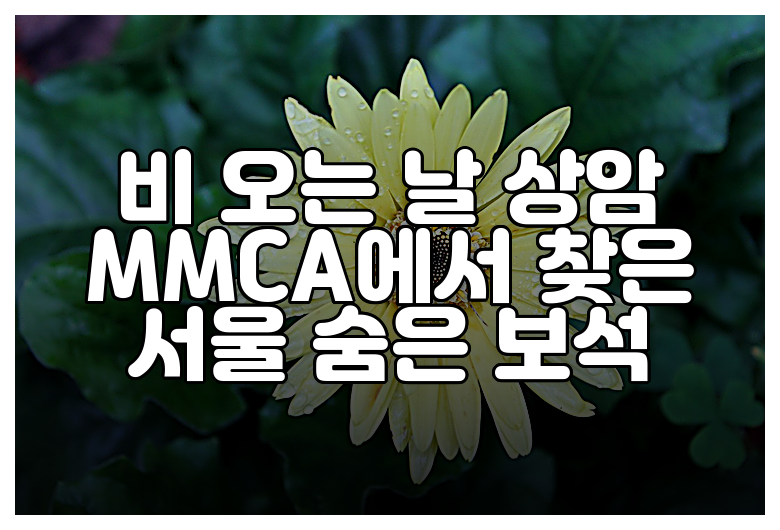 비 오는 날 상암 MMCA에서 찾은 서울 숨은 보석