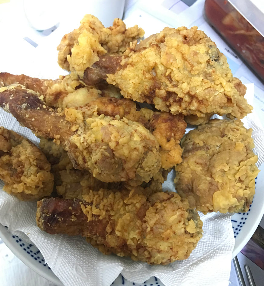  후라이드 치킨 만들기 실패!