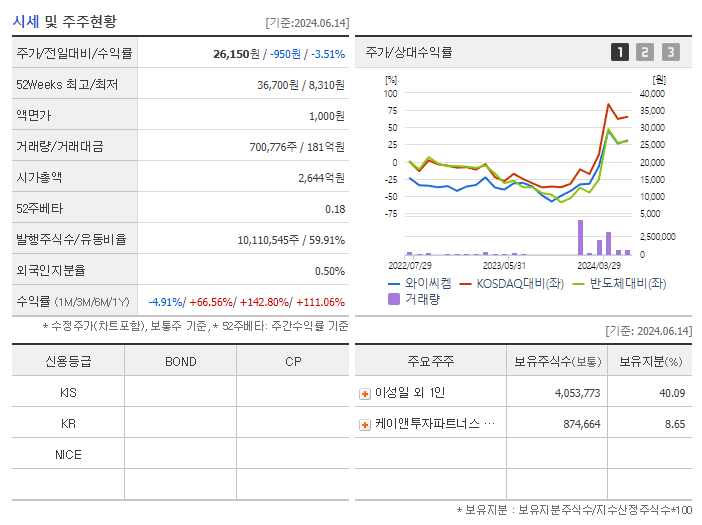 와이씨켐_기업개요