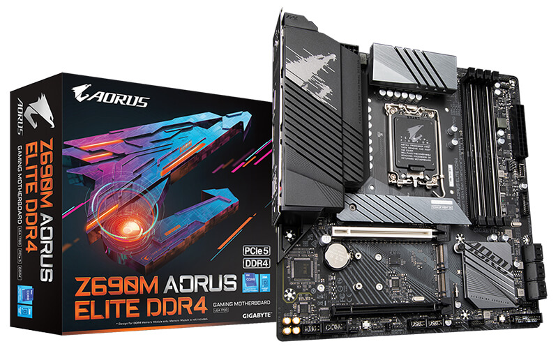 GIGABYTE-Z690M-AORUS-ELITE-AX-DDR4-제품사진