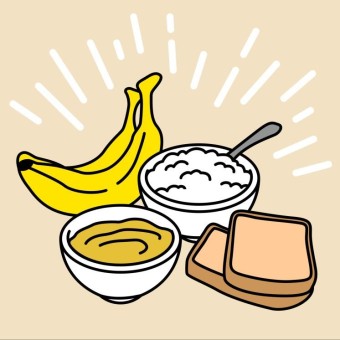  계속되는 설사, 구토, 배탈 복통, 입덧에 효과 있는 브랫(BRAT) 식단