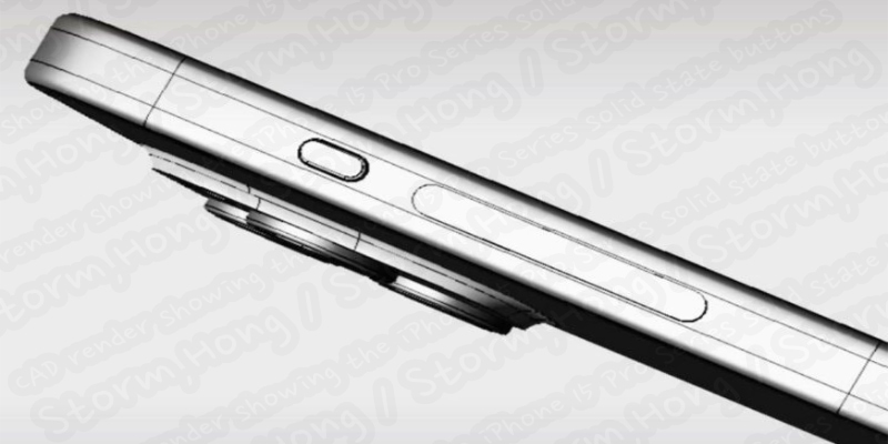 Iphone 15 Sensor Array ↑ CAD render showing the iPhone 15 Pro and iPhone 15 Pro Max solid ...
