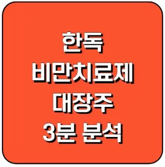 비만치료제 대장주 관련주 TOP5 총정리_3