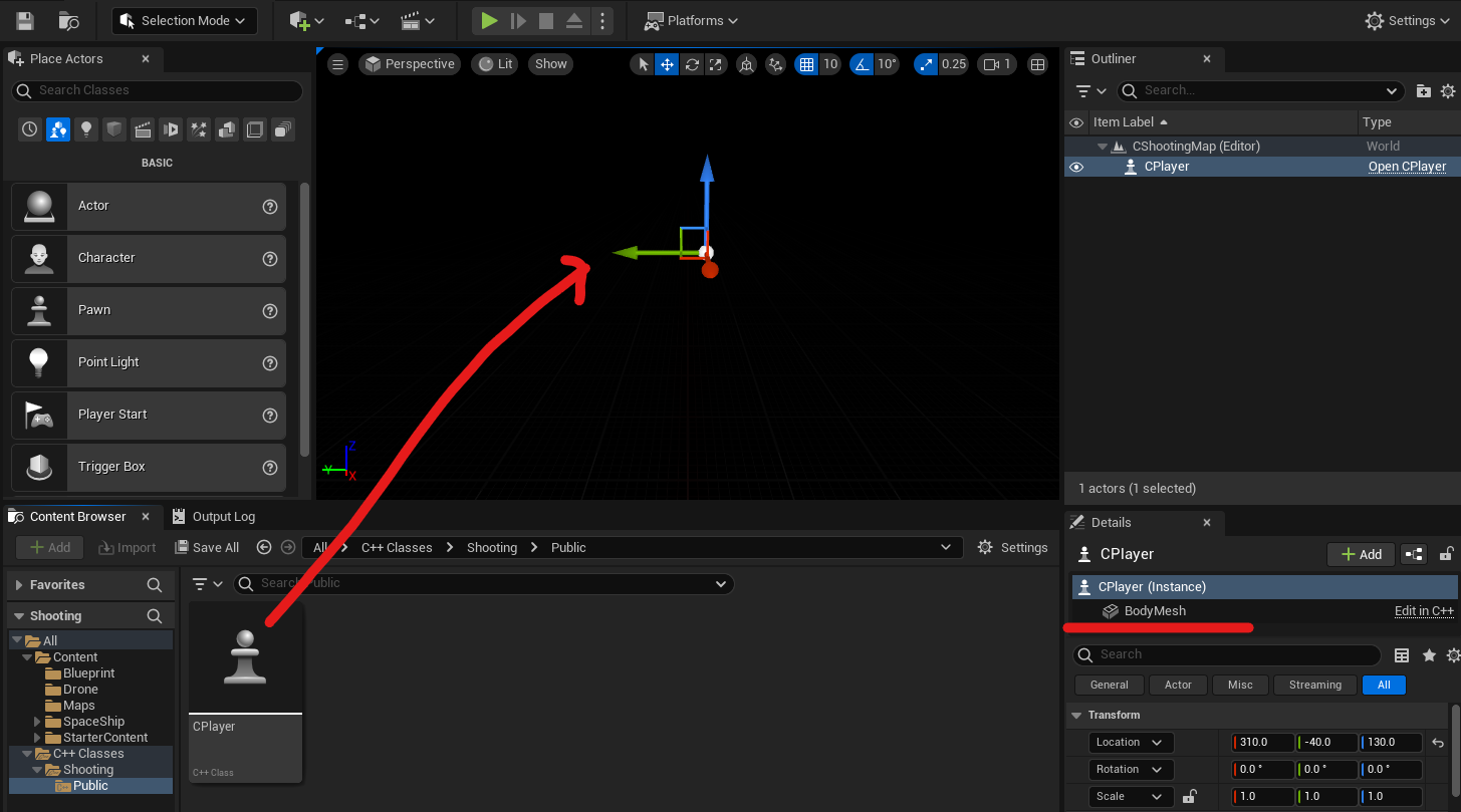 [Unreal] 14일차 - 블루프린트로 만들어진 것을 C++로 만들기 (StaticMeshComponent, Details ...