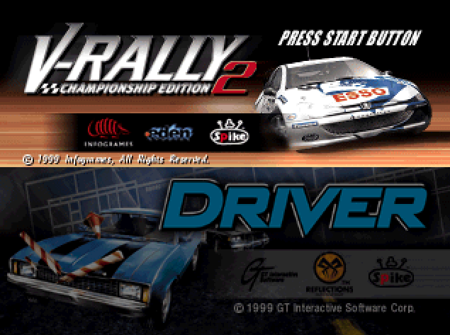  2 Demos in 1 Driver + ブイラリーチャンピオンシップエディション2 (플레이 스테이션 - PS - PlayStation - プレイステーション) BIN 파일 다운로드