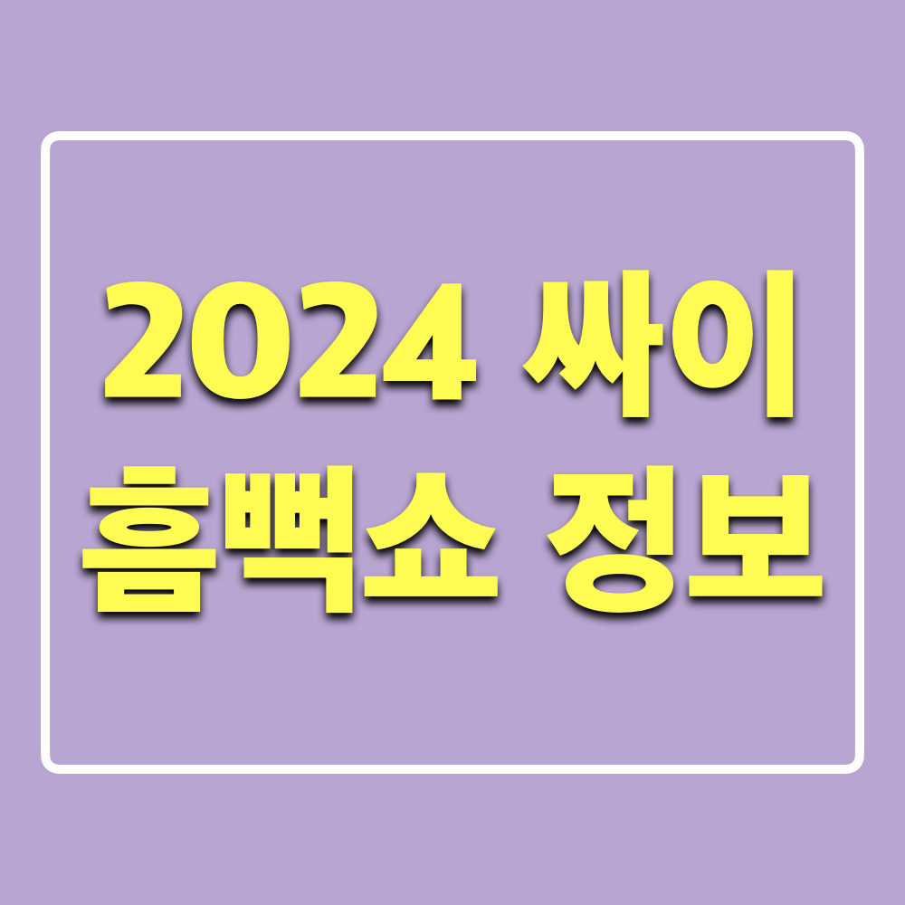 2024싸이흠뻑쇼