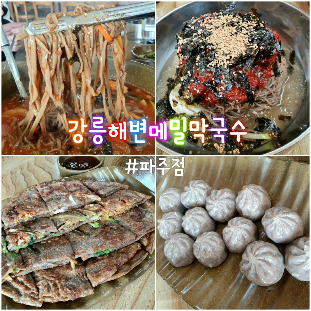  강원도 향토음식 파주맛집 강릉해변메밀막국수(파주점)makguksu