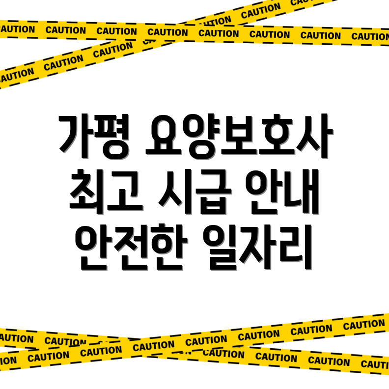 가평군 요양보호사