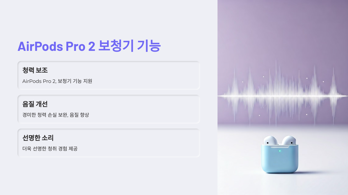 AirPods Pro 2, 이제 보청기로 변신