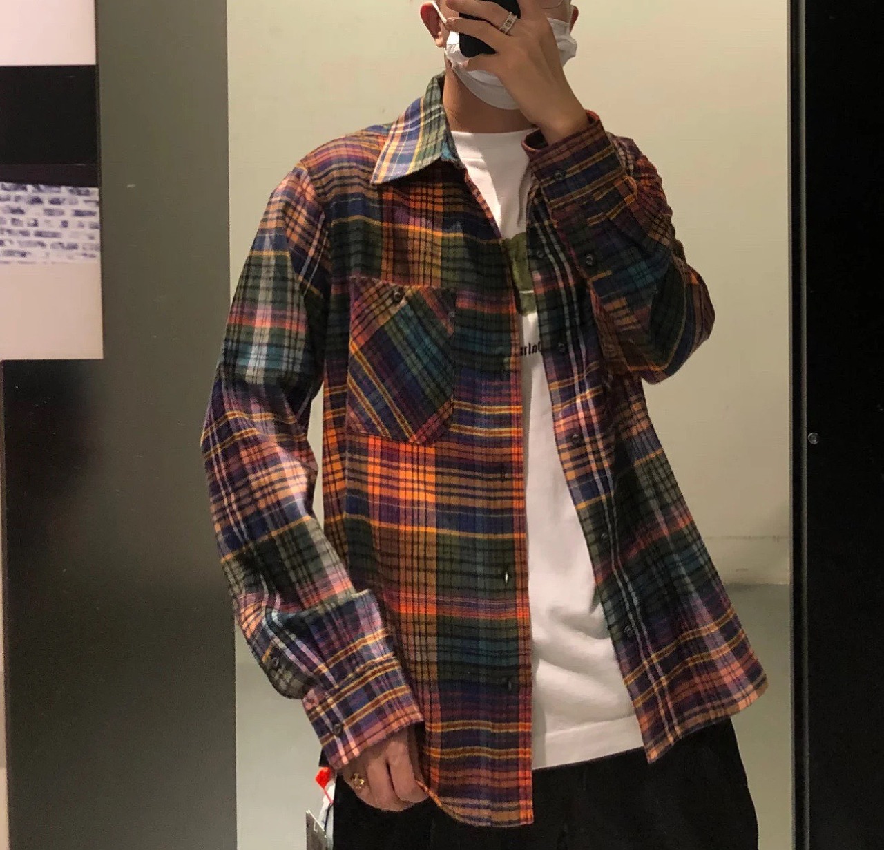  [OFF WHITE] 오프화이트 애로우 플란넬 체크 셔츠 OMGA133 E20FAB001 2010