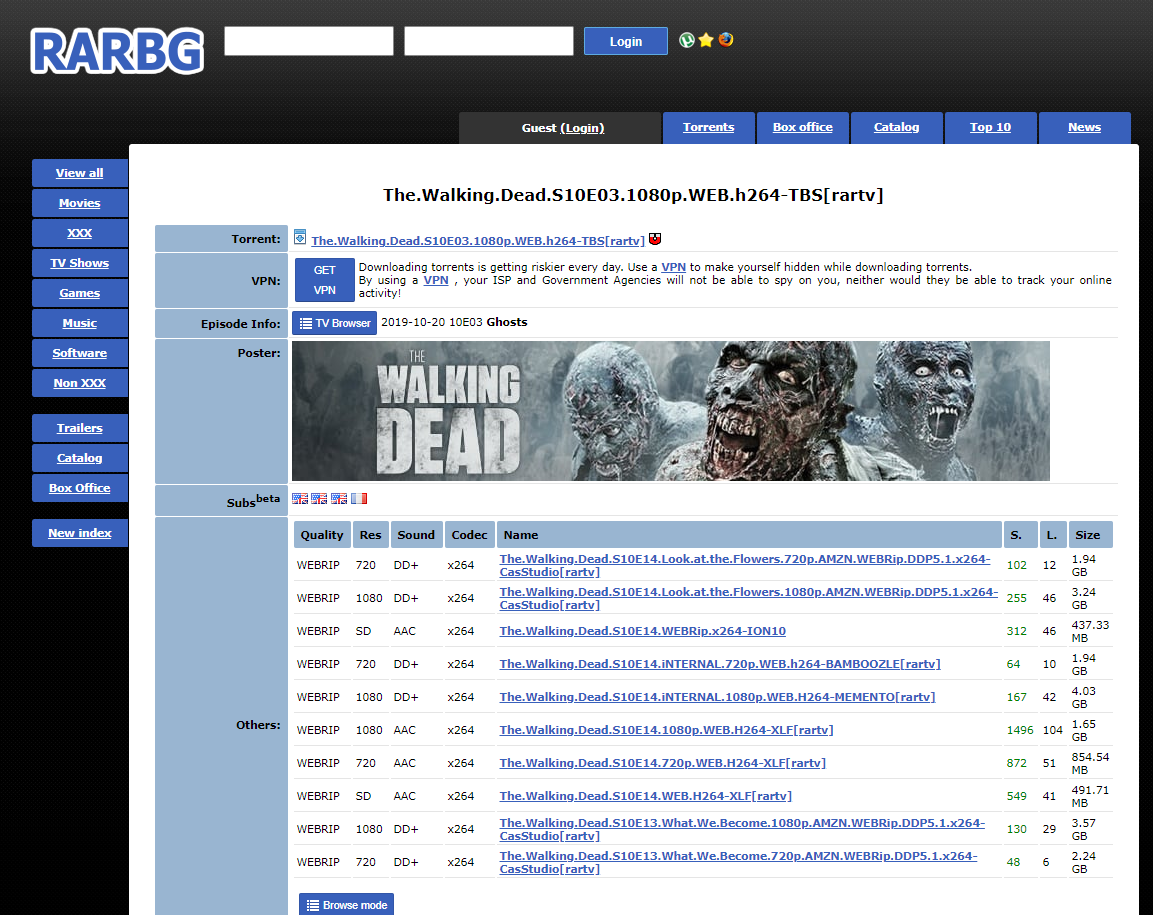  워킹데드 시즌10 The Walking Dead S10 토렌트 다운로드 하는 방법 주소