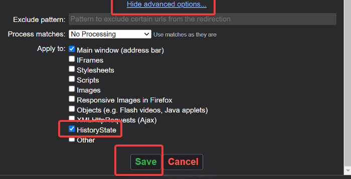 유튜브 쇼츠 주소를 리다이렉트 하기 위한 설정
