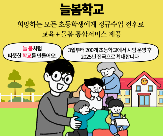 2024년 늘봄학교 학부모의 돌봄 부담을 줄이기 위한 정책