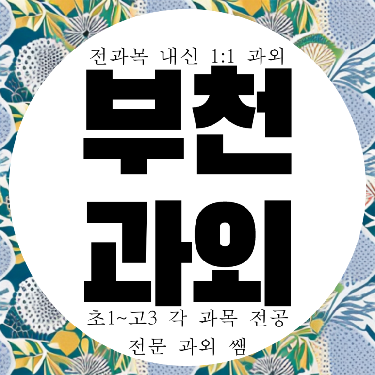  옥길 고1 고2 수학과외 영어과외 범박 중등 일대일과외
