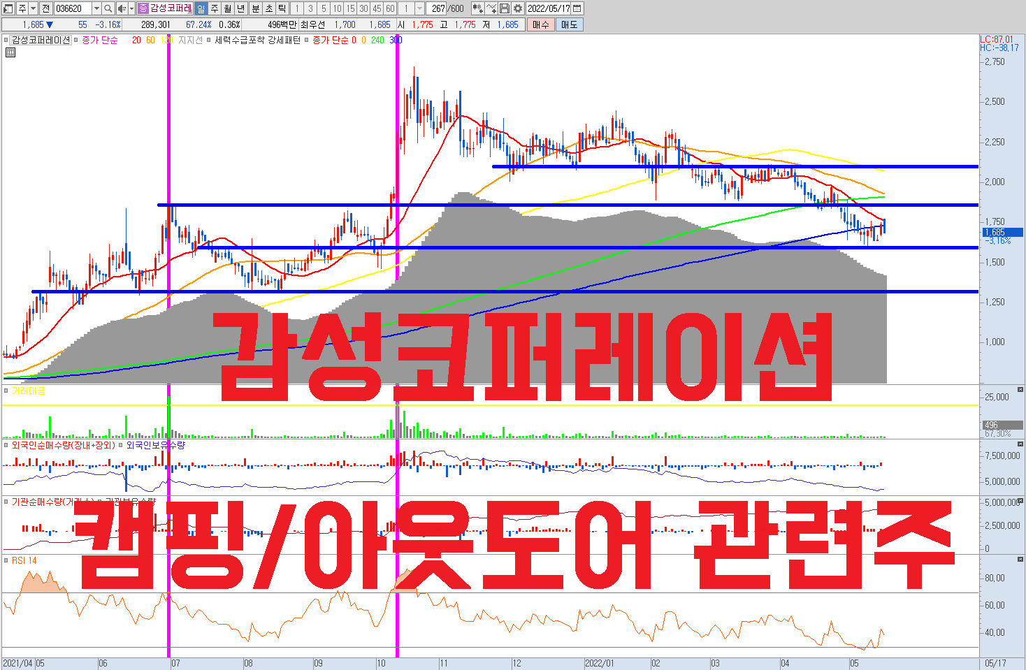  감성코퍼레이션 주식 전망 | 등산 , 캠핑 아웃도어 의류 관련주 | MZ세대 공략 , 류승범 , 실적 턴어라운드 , P/E 7.8배 저평가 매력까지 갖춤.