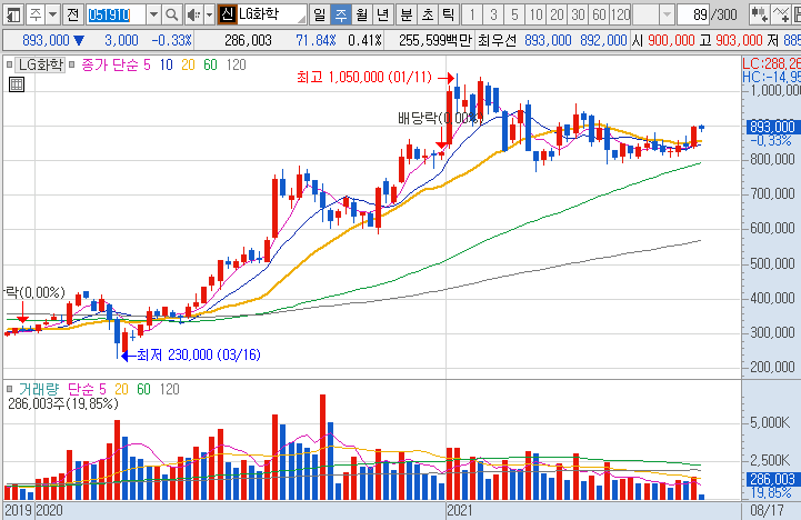 LG화학-주가-흐름-차트