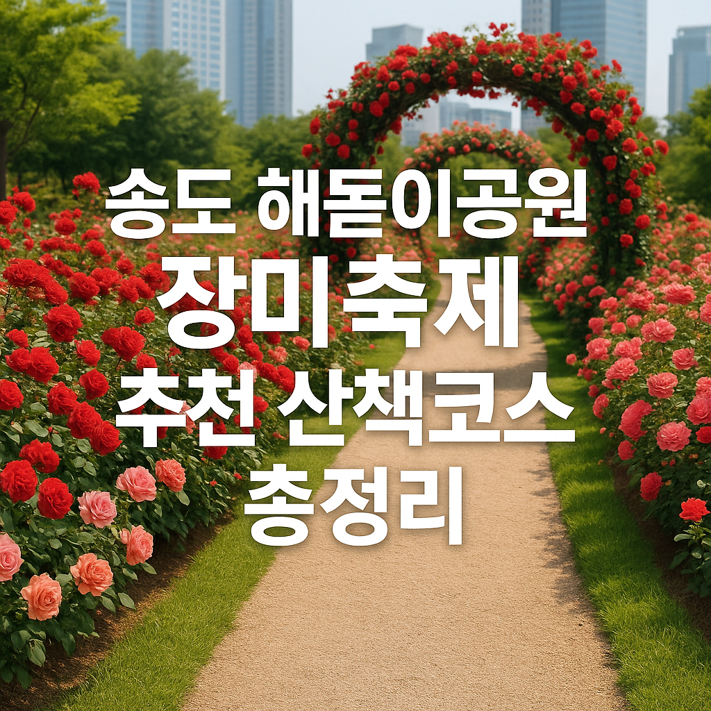 송도 해돋이공원 장미축제 추천 산책코스 총정리 썸네일