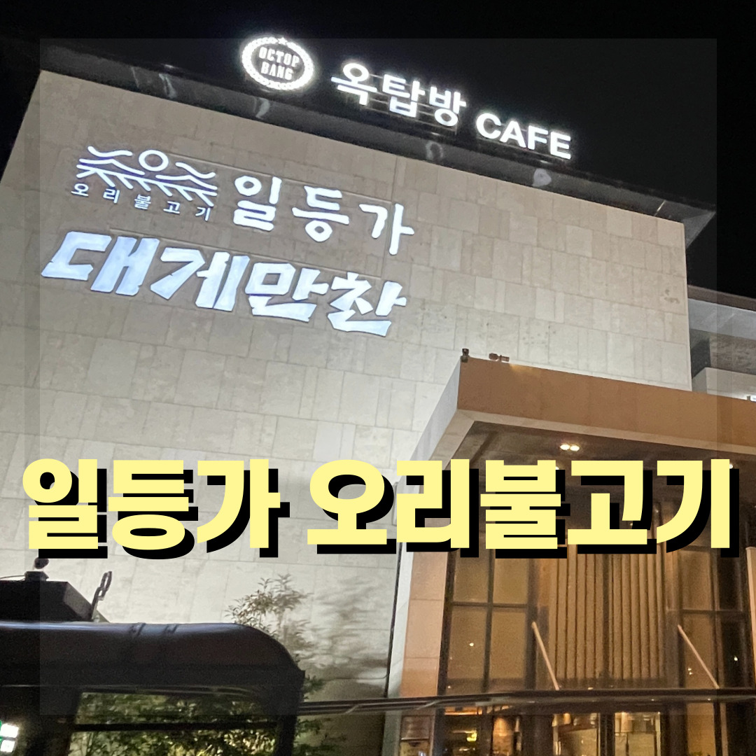  [부산 기장 맛집] 가족외식하기 좋은곳, 동부산롯데아울렛 근처 맛집 : 일등가 오리불고기