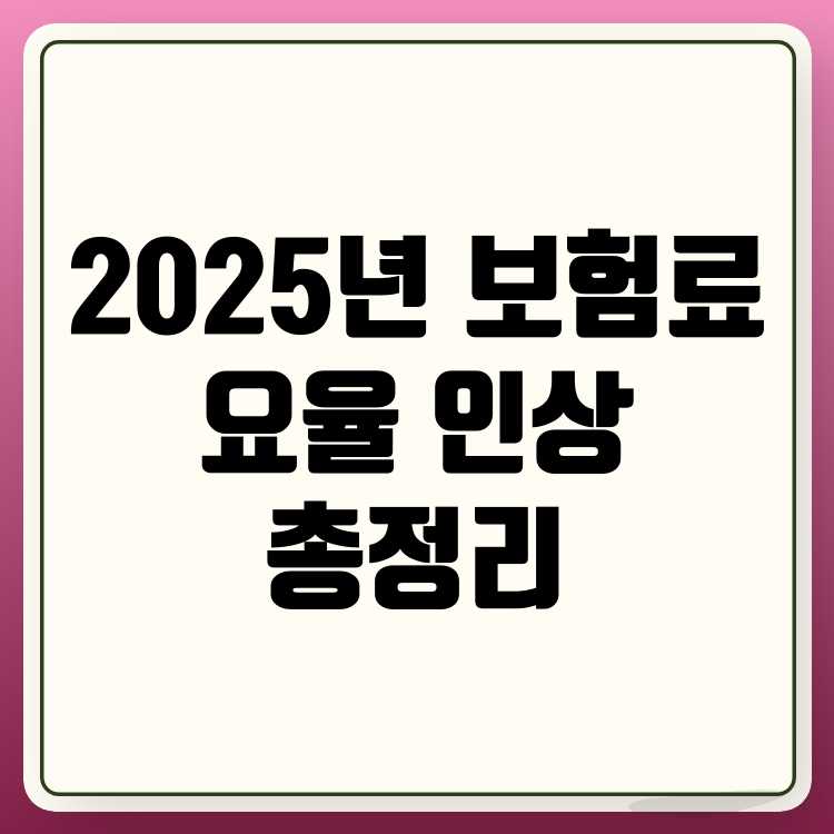 2025년 4대 보험 요율 인상 국민연금, 건강보험 등 정리