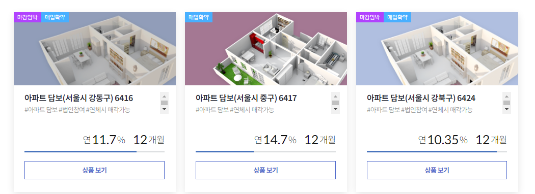 아파트 담보 투자 상품