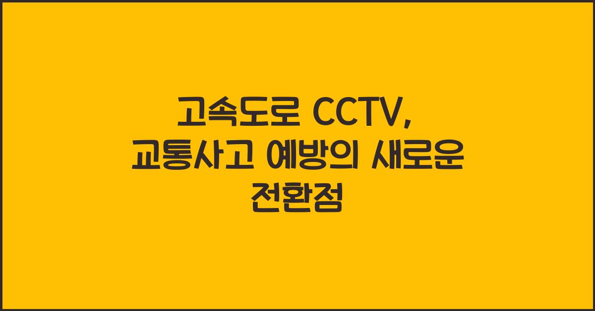 고속도로 cctv