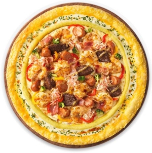 피자 헛 프리미엄 메뉴 토핑킹 리치 골드 엣지 치즈 크러스트 미디엄 라지 사이즈