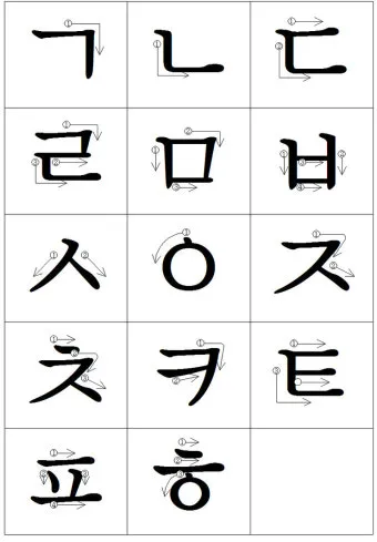 한글 모음 순서 자음 순서 쓰는 순서_36