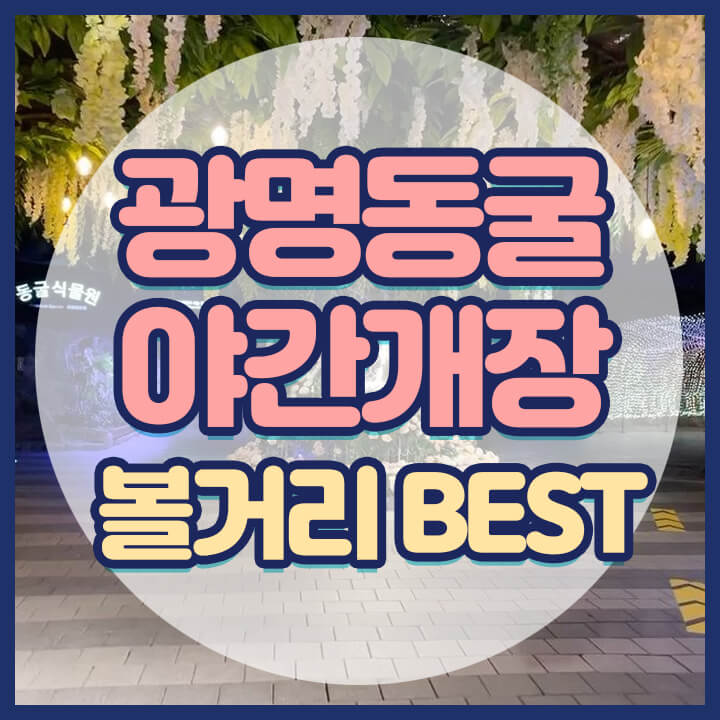 광명동굴-야간개장-볼거리-BEST