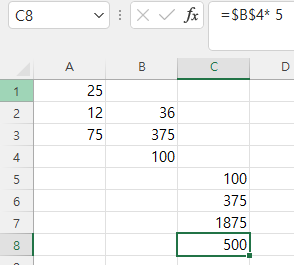 address 속성 이용 수식 입력