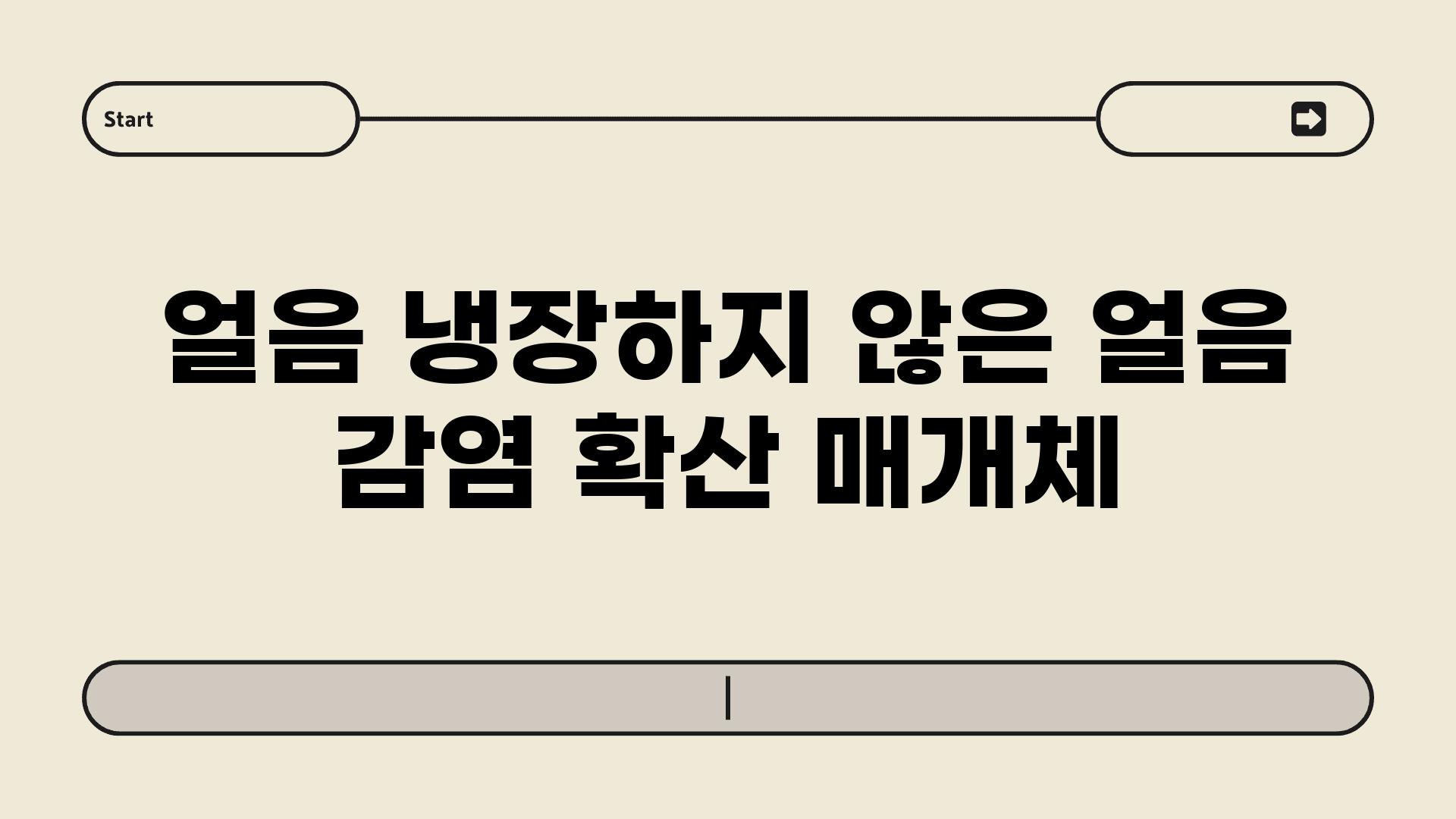 얼음 냉장하지 않은 얼음 감염 확산 매개체