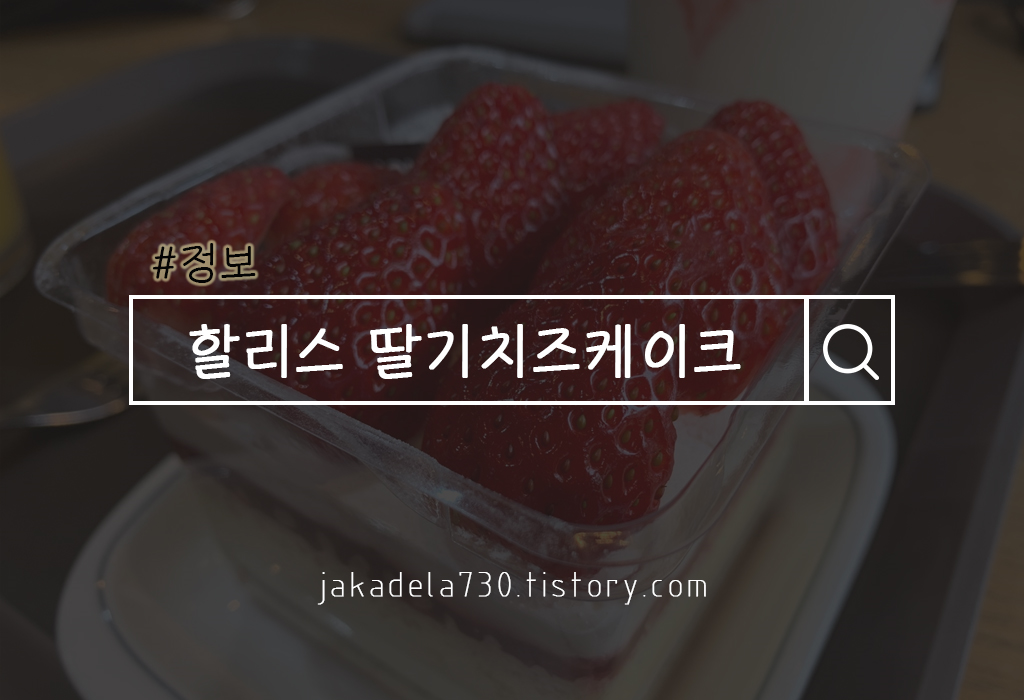  할리스 봄시즌 디저트 딸기치즈케이크 후기