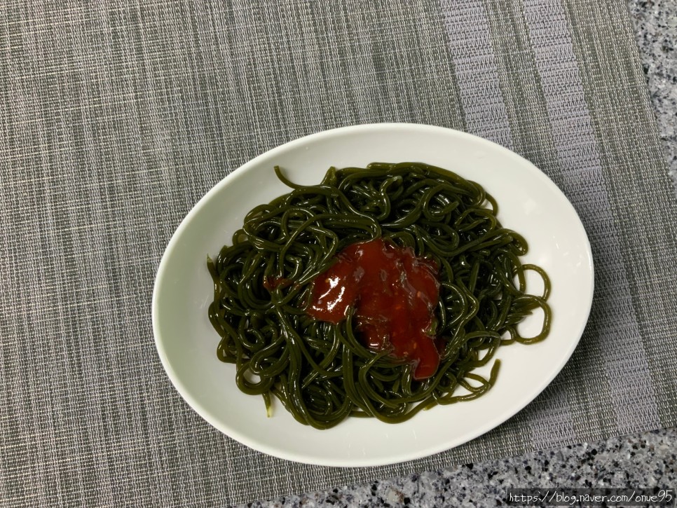 해초국수 유지어터의 마켓컬리 미역국수 리뷰 및 비교 2