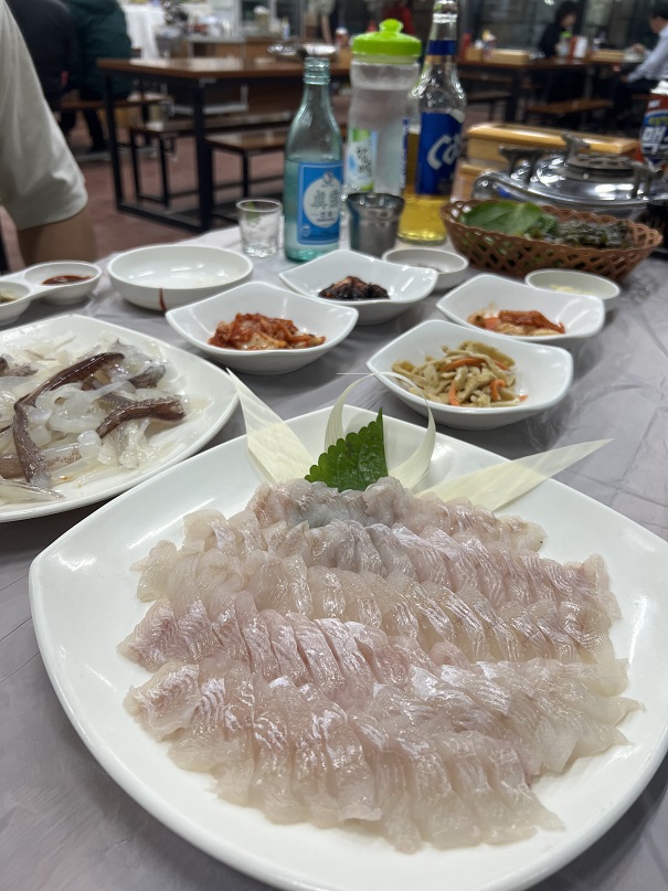 당진 해뜨는집 놀래미회 산오징어회