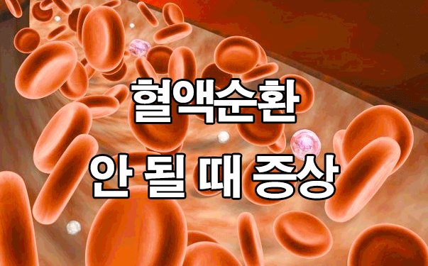  혈액순환 안 될 때 증상 7가지