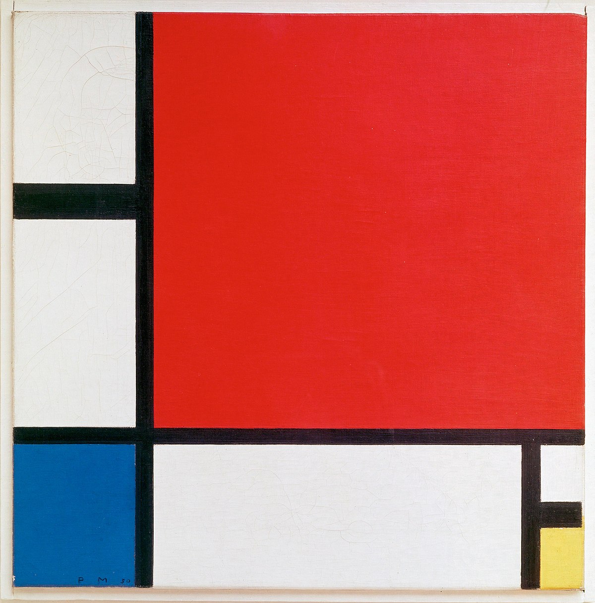 피에트 몬드리안&#44; 빨강&#44; 파랑&#44; 노랑의 구성 II&#44; 1930