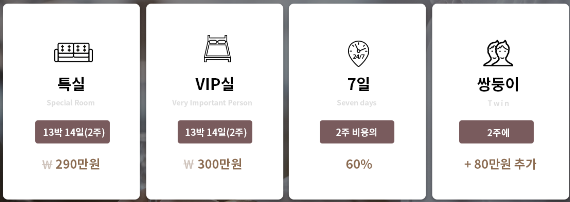 로엔 산후조리원 가격