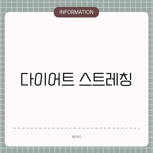 다이어트 스트레칭