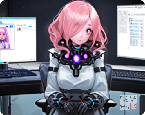 인공기능-그려준-모니터있는-사무실-미래틱-소녀-애니메이션