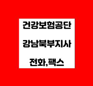 건강보험공단 강남 북부 지사