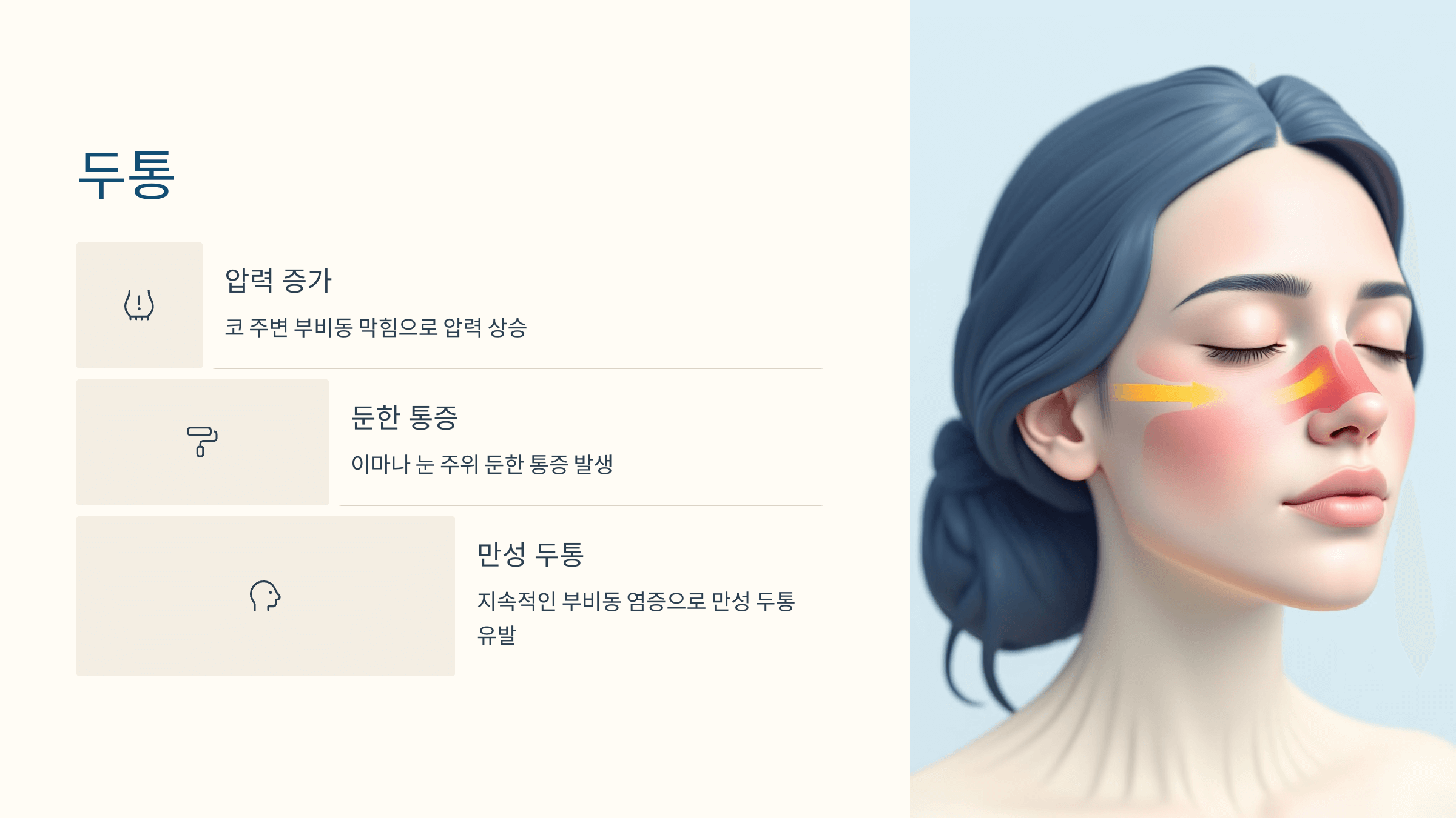 축농증과 관련된 사진입니다.