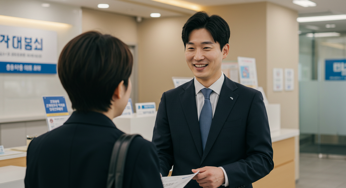 밝고 금융적인 분위기